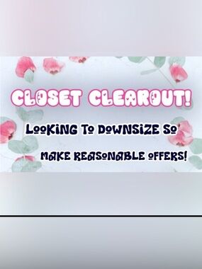 Closet clean out/ smoke free home!